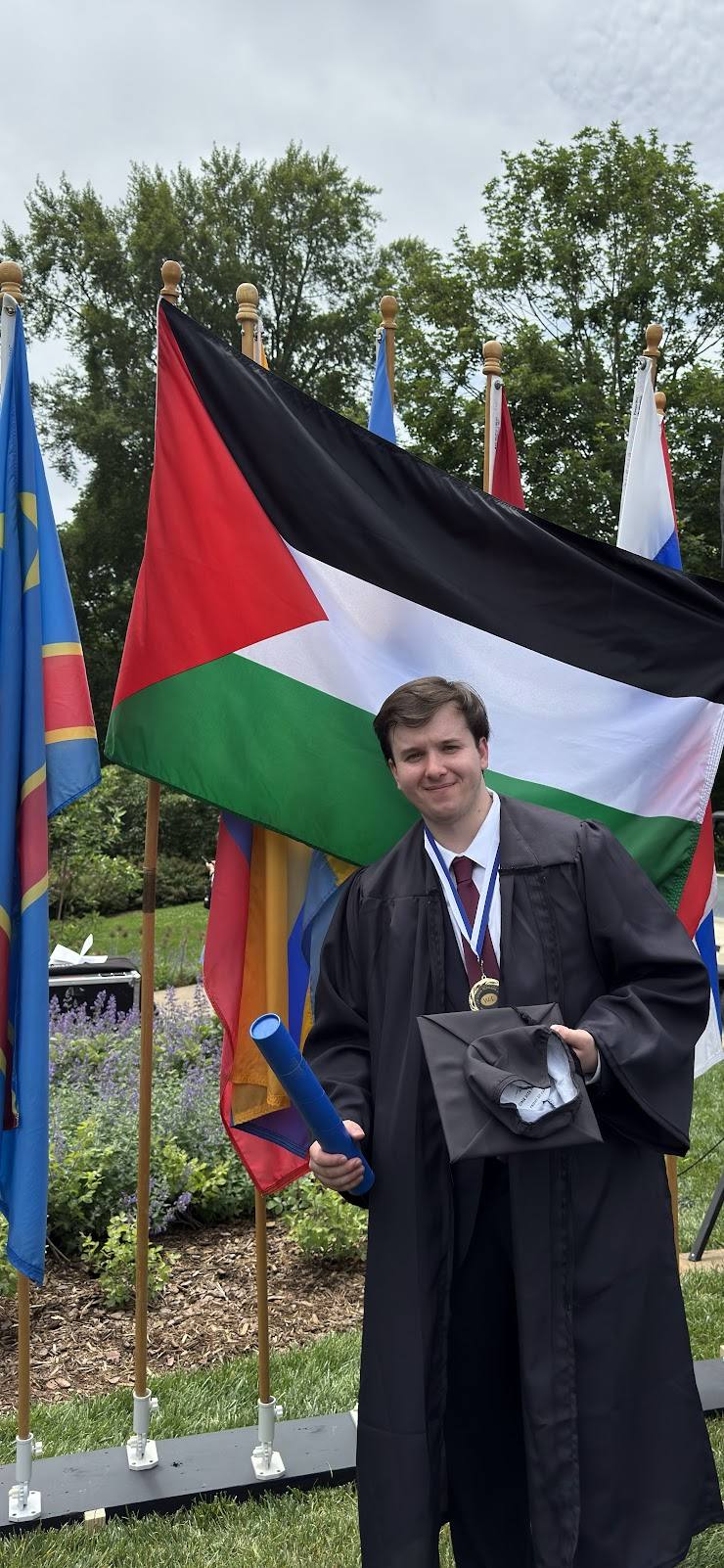 Mohammed Mourtaja at graduation